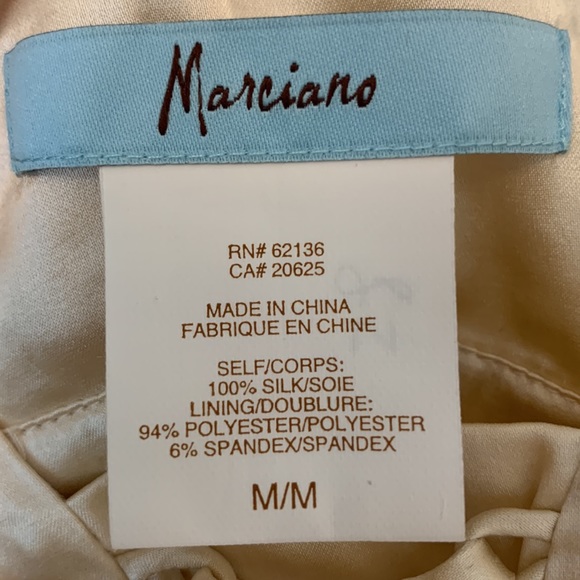 Marciano Gold and Yellow layered mini dress - Picture 8 of 10